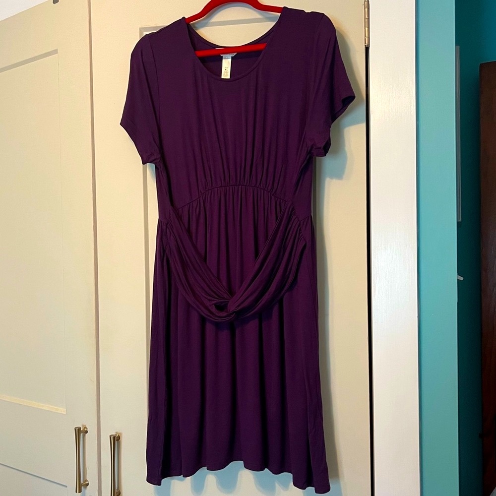 NWT gorgeous purple maternity dress